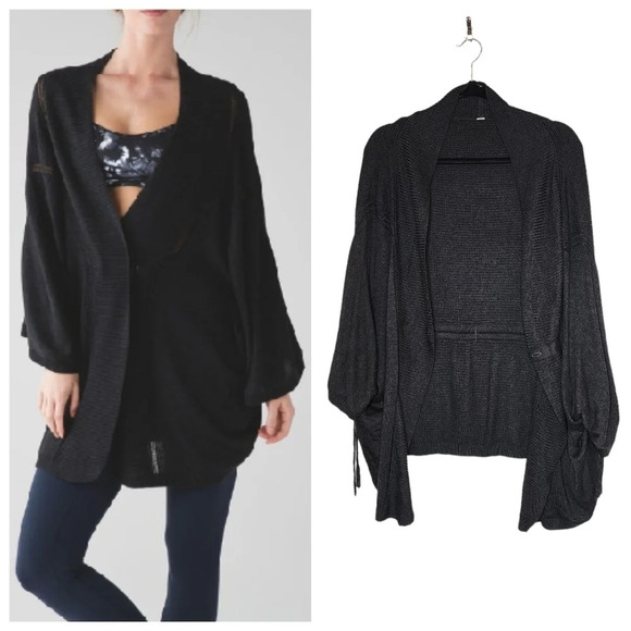 Lululemon Cashmere Blend Breeze Easy Grey Wrap Estimated Size Medium - Picture 3 of 16